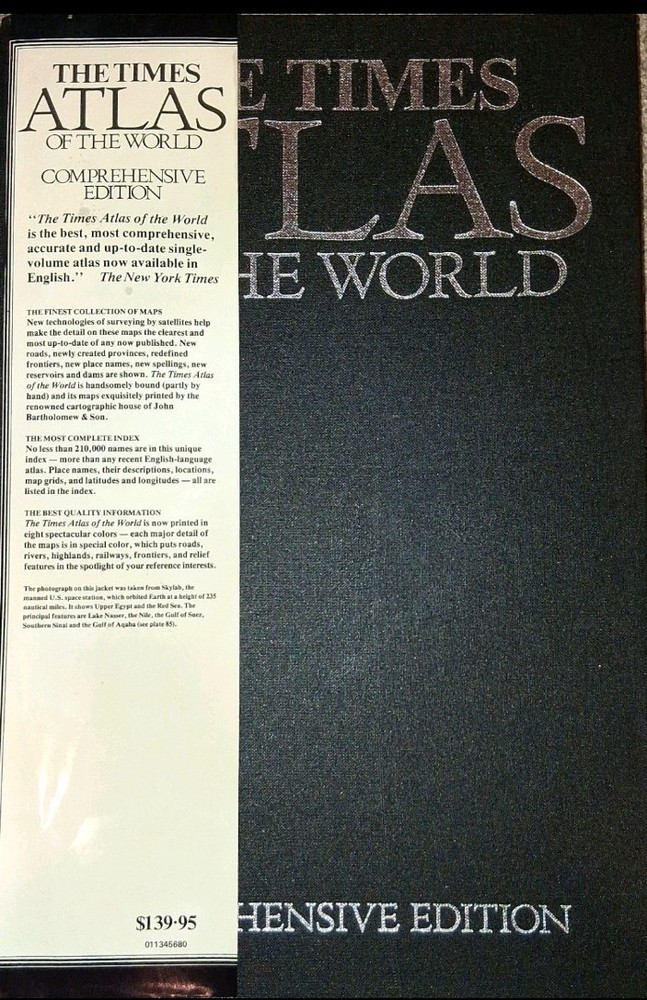 Large The Times 1981 Atlas Of The World Comprehensive edition NEW