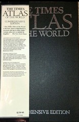 Large The Times 1981 Atlas Of The World Comprehensive edition NEW