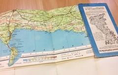 Vintage Bartholomew’s Paper Map Of Dorset