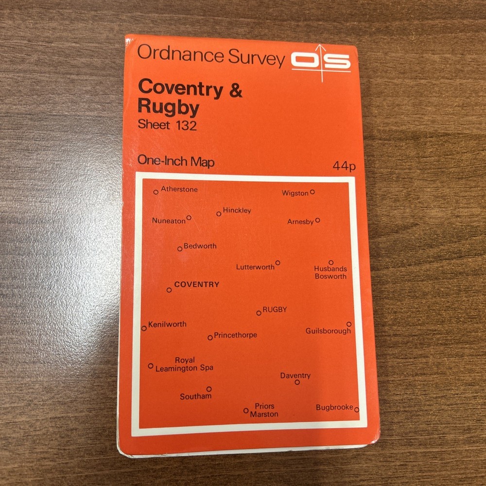 COVENTRY & RUGBY Ordnance Survey Map 1967 Sheet 132 Seventh Series Daventry