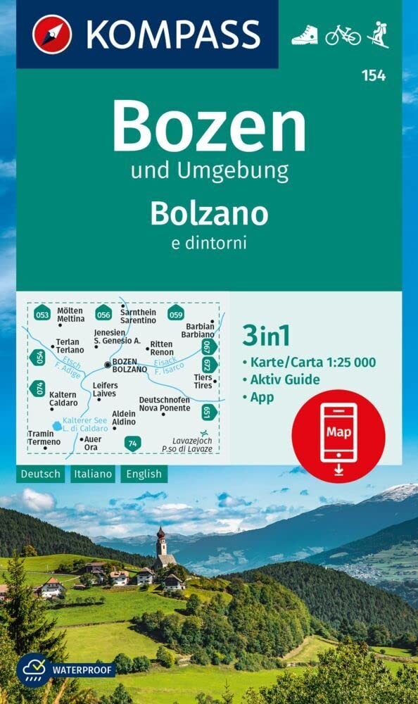 A pr&eacute;ciser Bozen & surroundings D/I/E + Aktiv Guide (Map) (UK IMPORT)