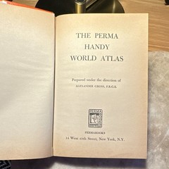 Permabooks The Perma Handy World Atlas First Edition 1950 Alexander Gross