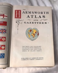 The Harmsworth Atlas & Gazetteer. C.1912-18. 500 Maps, Diagrams, Name Gazette.