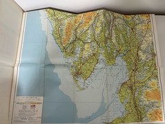 Vintage Lake District Map 30 Miles Around Johnson & Bacon