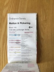 1990 Ordnance Survey Landranger Map 100 Malton , Pickering And Surrounding Area