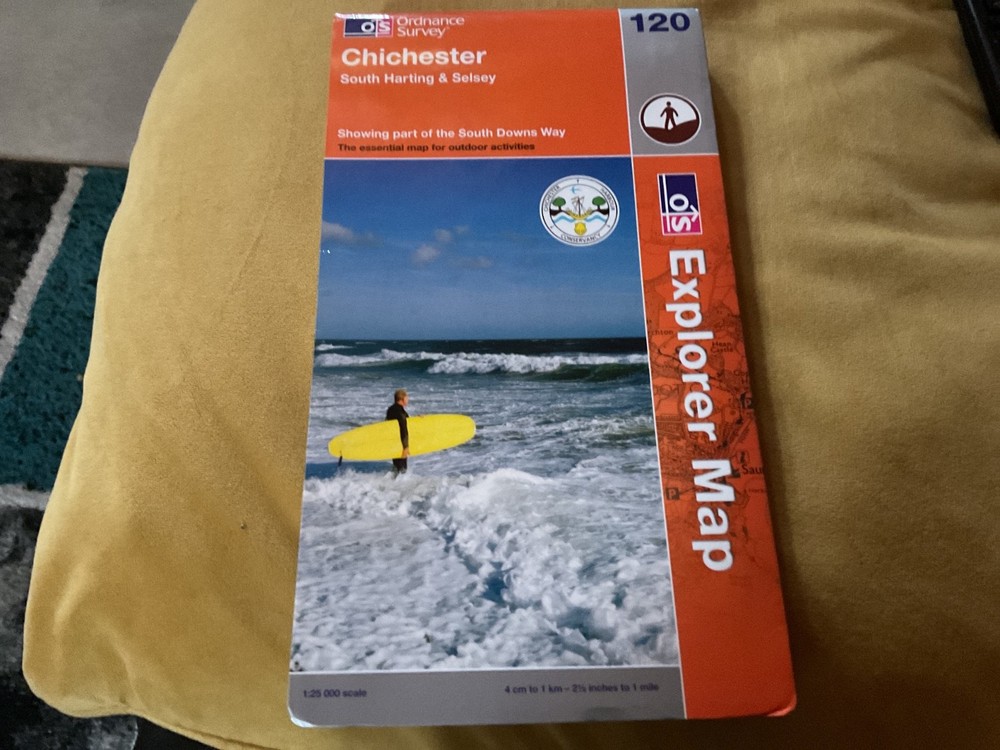 Pre-owned OS Explorer Map Sheet 120 Chichester Selsey Horndean – c2009