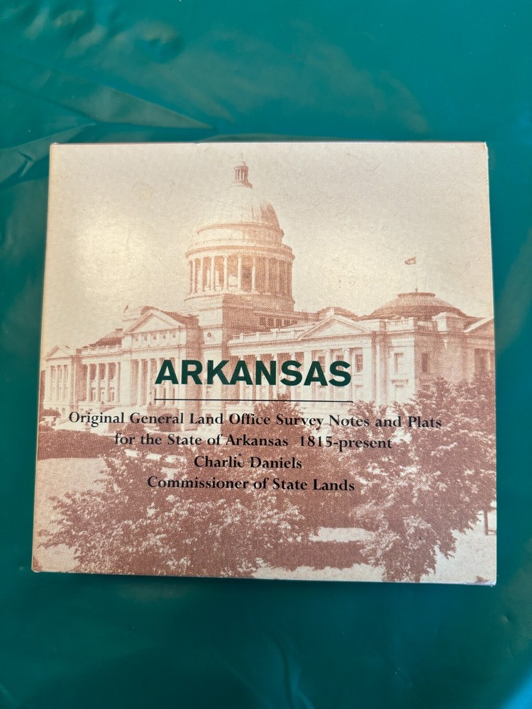 Arkansas Original General Land Office Survey Notes and Plats 1815-Present on CD