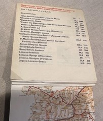 Switzerland Official Road Map 1966 Swiss National Tourist Office