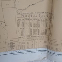 Admirality Chart x3 River Colne and Blackwater Navigational Charts 1990 Wall Map