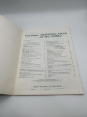 Vintage 1965 Rand McNally Historical World Atlas Stonehenge Cover Very Good Cond