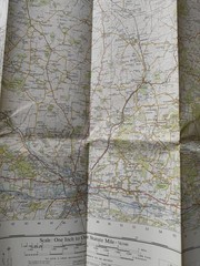 Ordnance Survey Oxford and Newbury 1 Inch Sheet 158 1959 Seventh Series Map