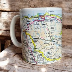 OS Map Ceramic Mug – Exmoor National Park (General merchandise)