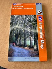 Ordnance Survey Explorer Maps, silver stripe covers. Choose one or more