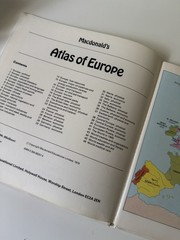 Macdonalds’s Atlas Of Europe Textbook 1979 Hardback 1979 Macondald Educational