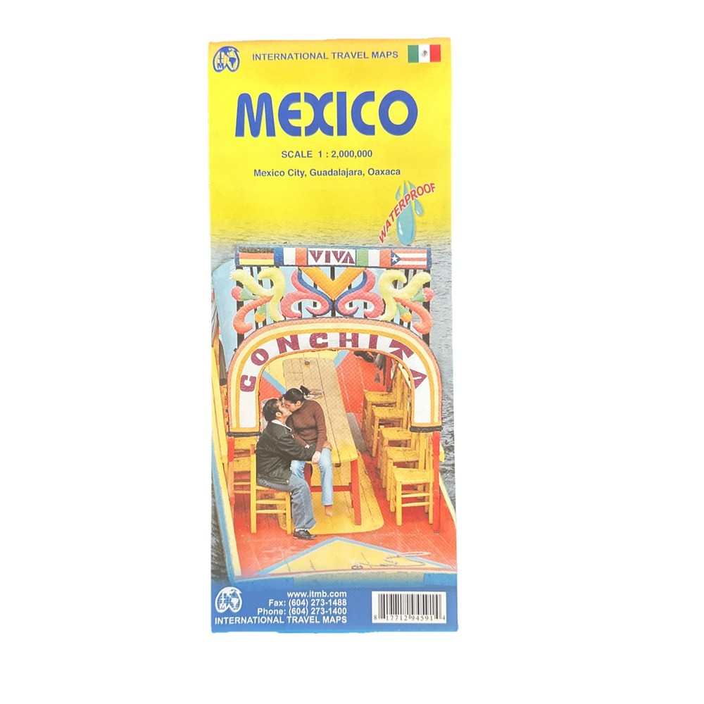 MEXICO TRAVEL REFERENCE MAP 1:2M WATERPROOF By Itmb Publishing Ltd **BRAND NEW**