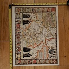Tudor map of Cambridgeshire by John Speed