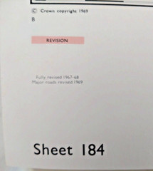 Hastings OS Ordnance Survey One Inch Map Sheet 184 1969