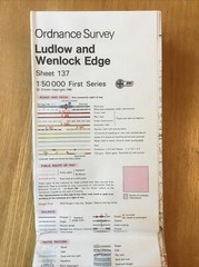 1980 Ordnance Survey Landranger Map 137 Ludlow And Wenlock Edge (incl Knighton )