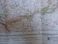 OLD 1922 OS cloth MAP BARMOUTH ABERYSTWYTH ABERDOVEY MACHYNLLECH TOWYN DOLGELLAU