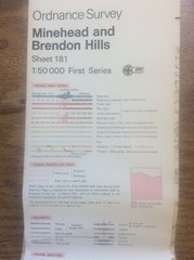 Minehead & Brendon Hills England OS Landranger GB Map 1:50000 First Series