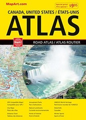 ATLAS : CANADA, UNITED STATES, MEXICO By Mapart Publishing *Excellent Condition*