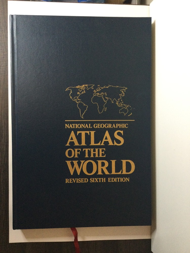 Vintage National Geographic Atlas of the World Revised Sixth Edition Hardback