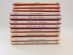 20 x Various Vintage UK Maps By Ordnance Survey, Shell & Tourist Map – Job Lot