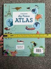 Usborne Big Picture Atlas kids 15 illustrated maps wildlife oceans landmarks