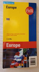 Europe, Europa, large map travel, tourist attractions