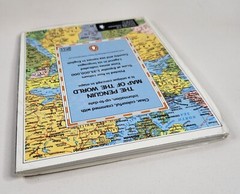 The Penguin Map of the World Folded Pull Out Map 1982 Collectible Item New Seale