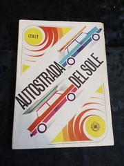 Vintage AUTOSTRADA DEL SOLE ITALY National Highways Fold Out Road Map