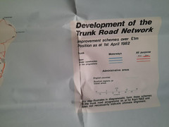 Development Of The Trunk Road Network Scotland Department Transport Map 1982