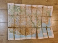 Bartholomew Exmoor Map Blue Cover 1912-1919 Ordenance Map