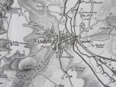 Vintage 1980 Banbury Sheet No.61 Reprint of First Edition 1″ Ordnance Survey Map