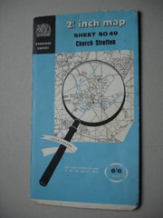 1956 (1961) OS CHURCH STRETTON 1:25000 Map SO49 2&1/2 inch