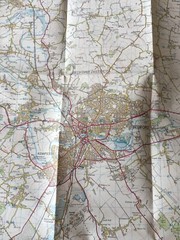 1994 Ordnance Survey Landranger Map 153 Bedford & Huntingdon (incl St Neots )