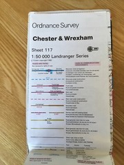 1990 Ordnance Survey Landranger Map 117 Chester & Wrexham (incl Connah’s Quay )