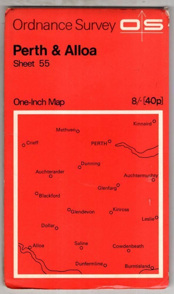 Perth & Alloa Sheet 55 One-Inch Map : Ordnance Survey