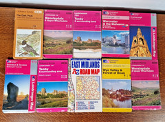Bundle X53 Vintage & Modern Maps UK Areas & Regions Ordnance Survey Landranger