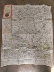 OS Ordnance Survey One Inch Cloth Map, Salisbury, Sheet 167, 1940