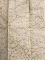 1955 Ordnance Survey One Inch Seventh Series Map 90 Wensleydale (incl Askrigg )