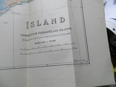 Iceland Touring Map VINTAGE 1943