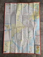 Old Vintage 1960s ESSO Travel Road Map New Jersey