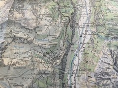 Berner Oberland: Zusammensetzung Topographic Map 5004 SwissTopo 1:50,000 Alps