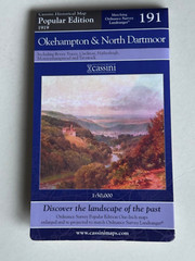 Cassini Historical Map Oakhampton & North Dartmoor 1919 ( Reprint 2007 ) no: 191