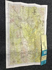 SURREY Bartholomew – Half Inch Map 1973 No 9 Guildford Reading Sevenoaks
