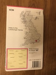 Ordnance Survey Map Sheet 187 – Dorking Reigate & Crawley Area