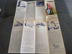 Capri Italy Tourist Map Fold Out Tourist Guide