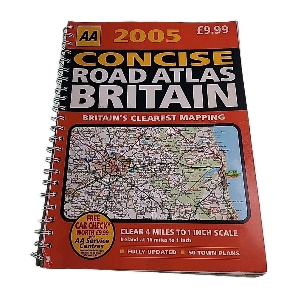 Concise Road Atlas Britain AA 2005 Paperback Book