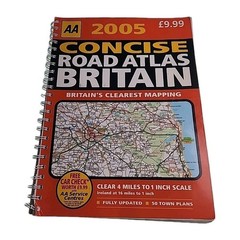 Concise Road Atlas Britain AA 2005 Paperback Book